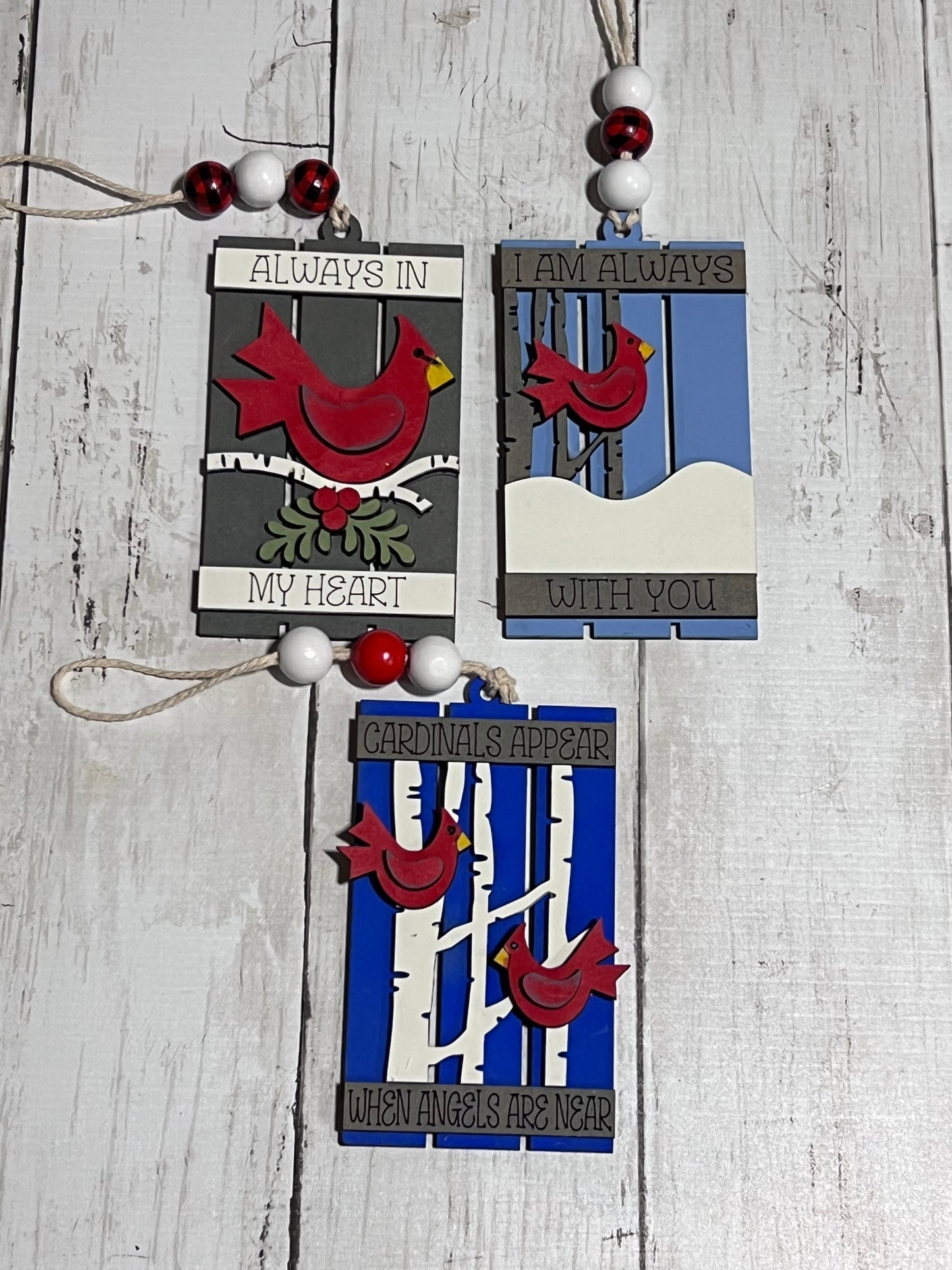 Cardinal Ornament set