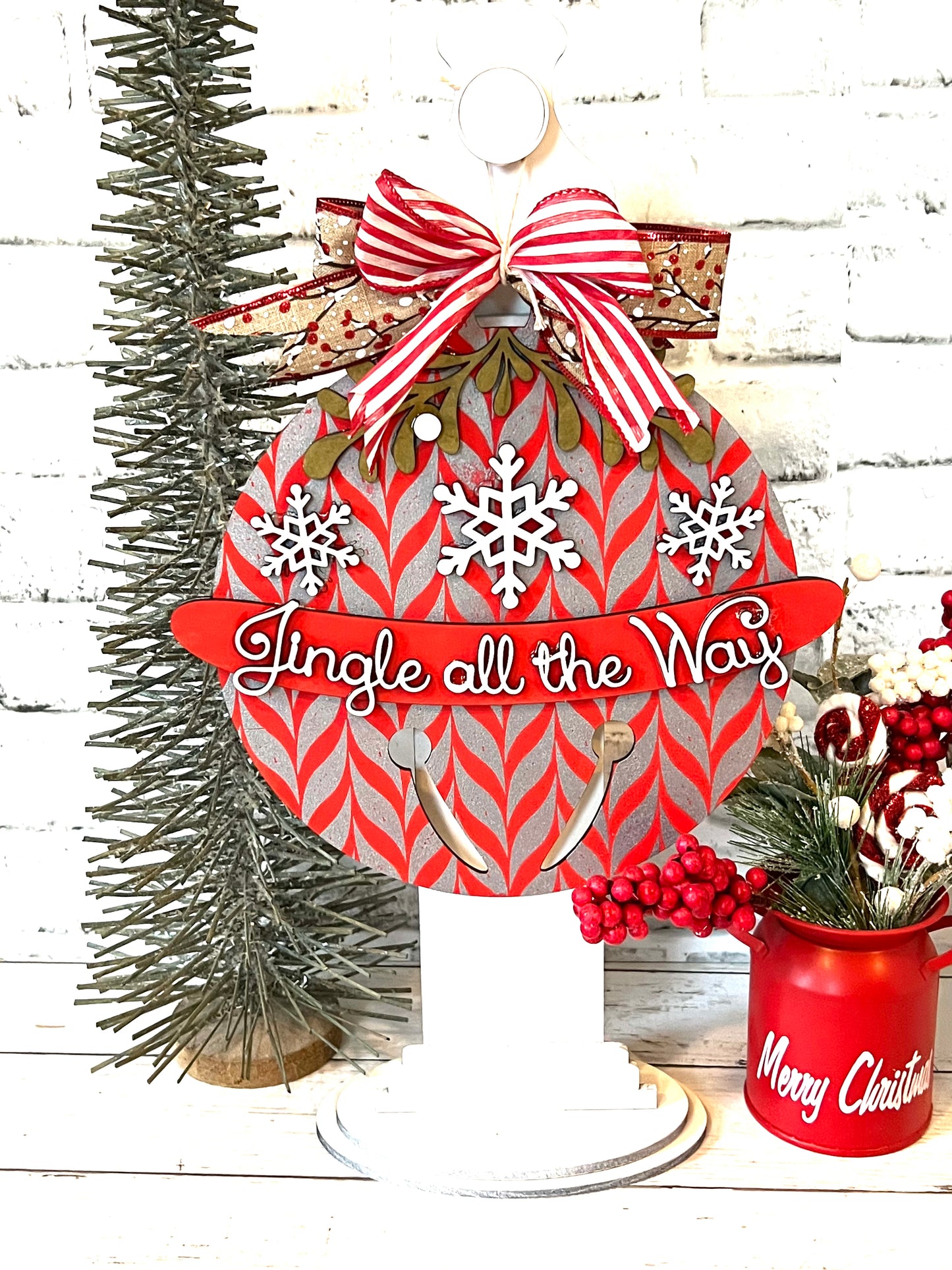 Paint Yourself Jingle All the Way Door Hanger