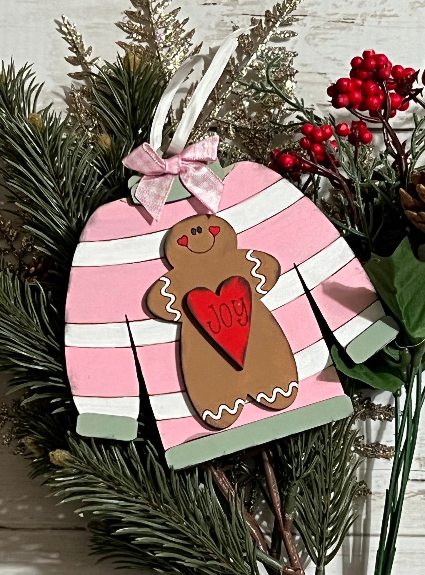 Gingerbread Ugly Christmas Sweater Ornament