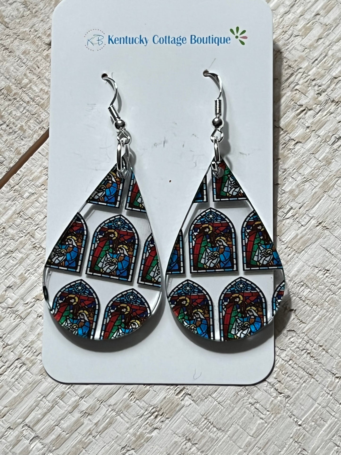 Nativity Acrylic Earrings