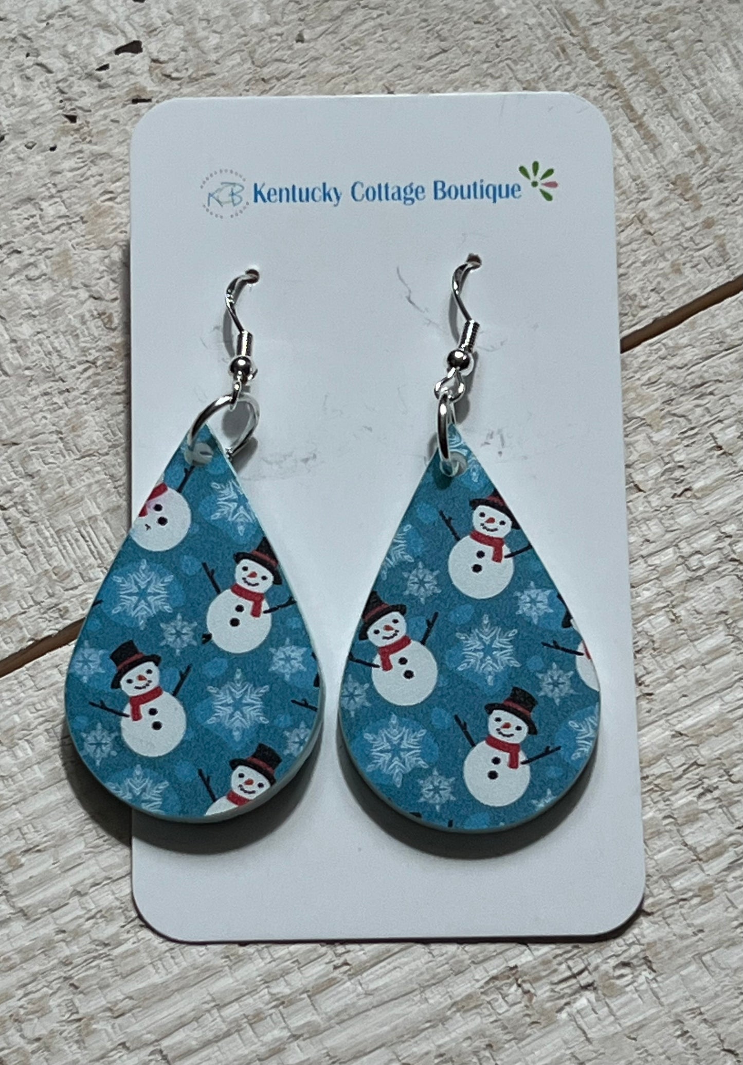 Snowmen Acrylic Earrings