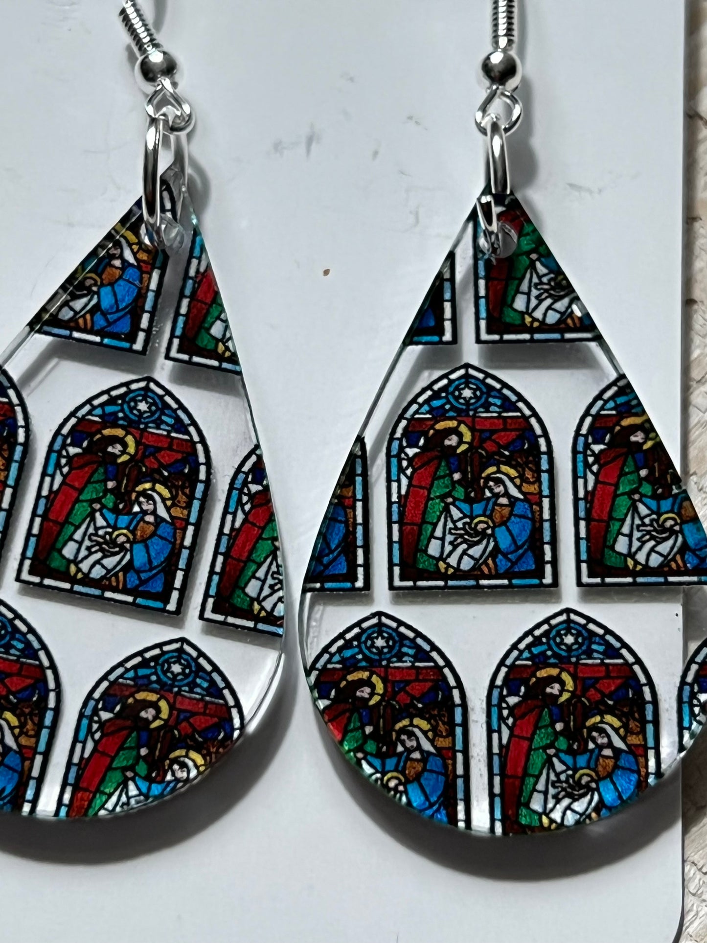 Nativity Acrylic Earrings