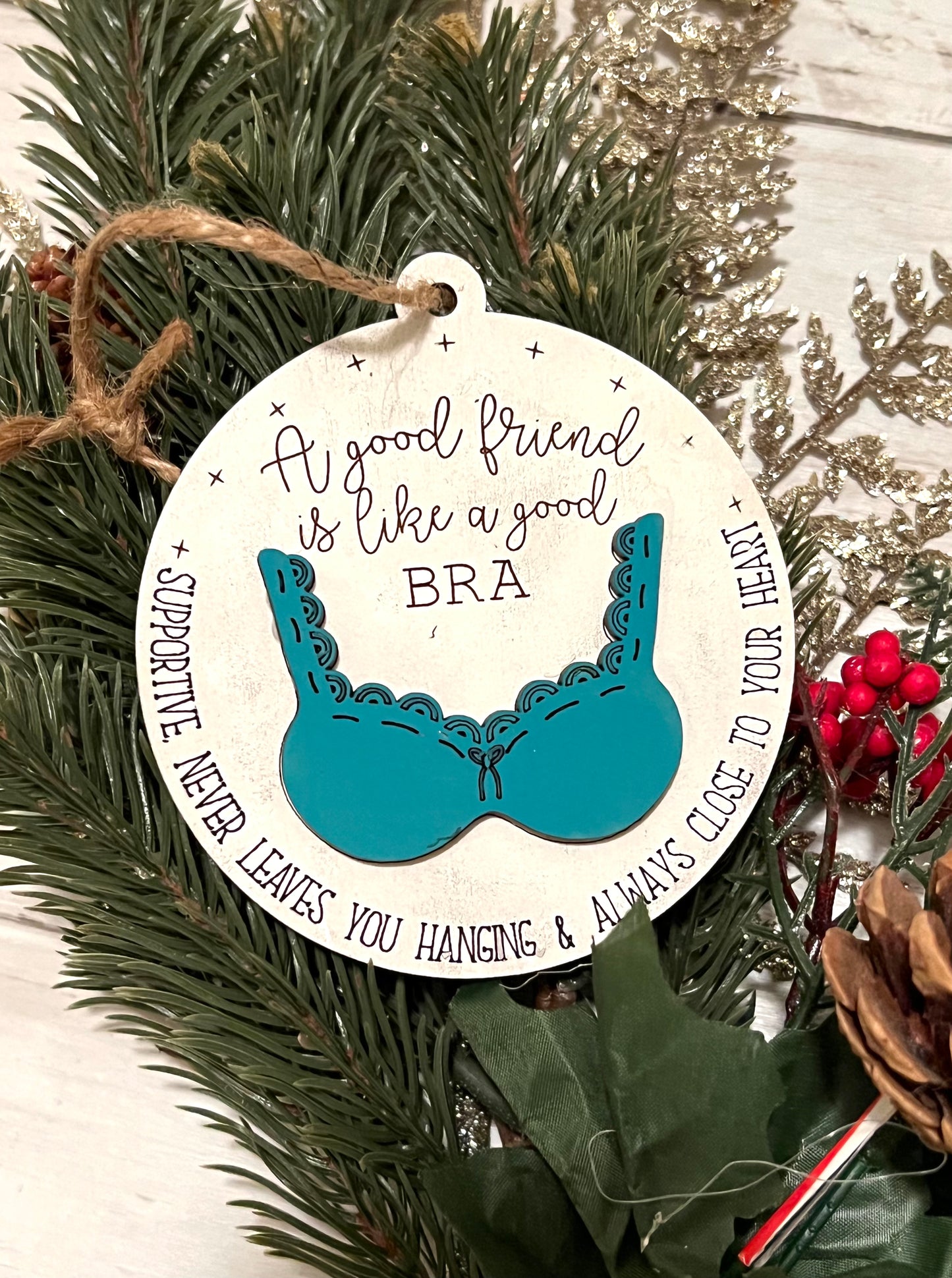 Bra Friendship Ornament