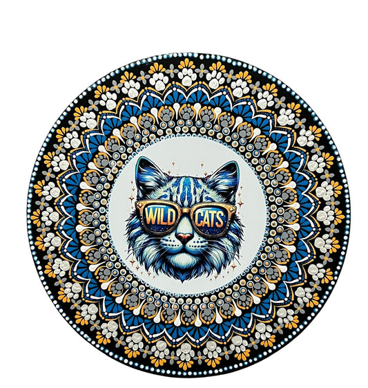 Wildcat Dot Art Mandala