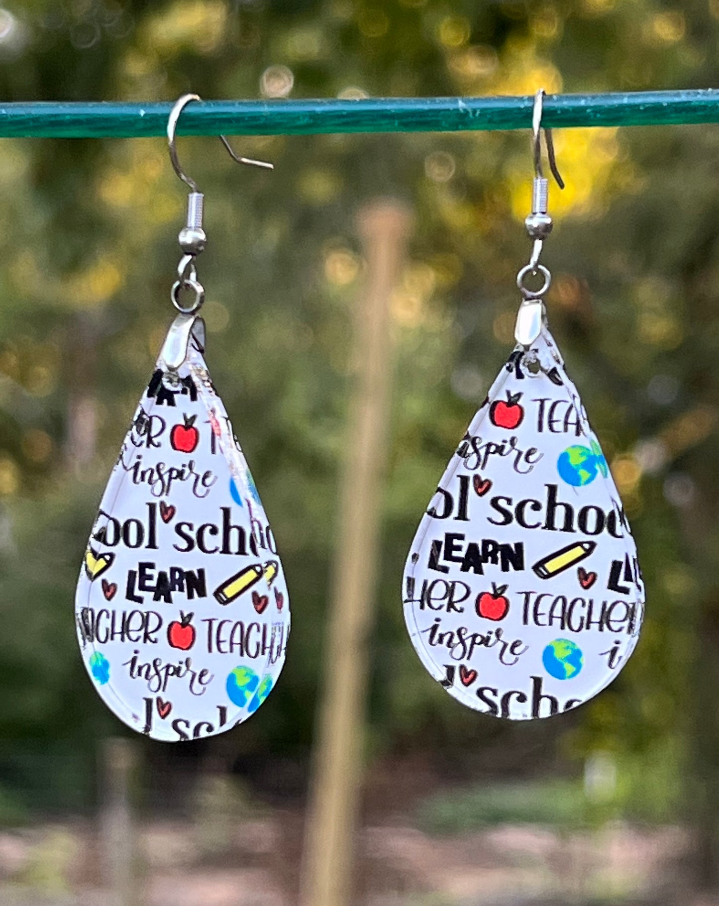 Teacher Acrylic Earrings