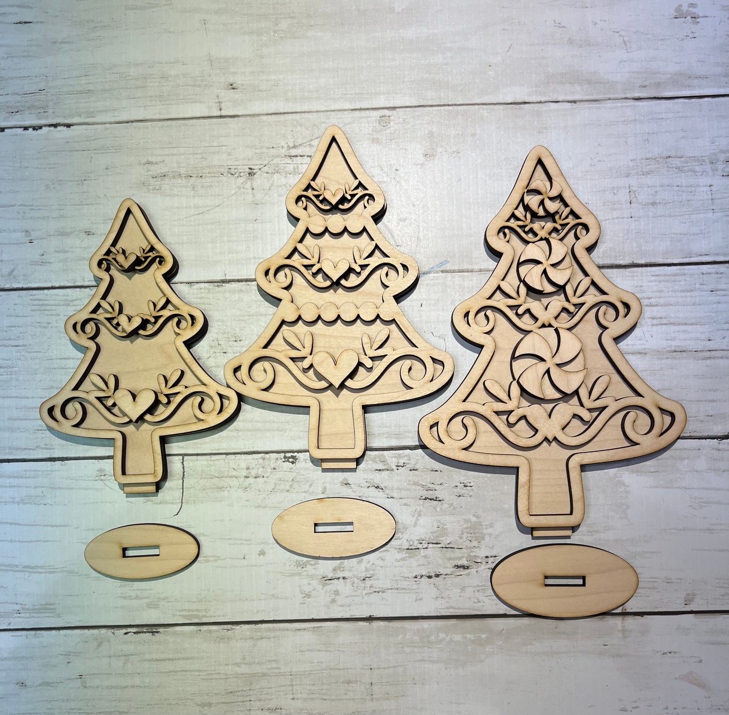 Gingerbread standing Christmas Trees