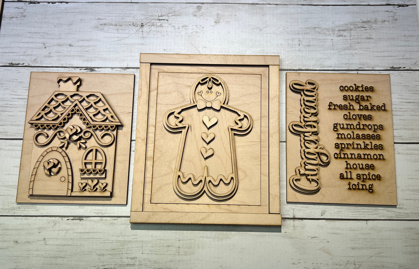 Complete Gingerbread Christmas Decor Set