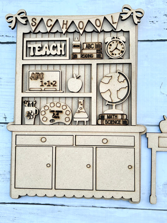 DIY Teacher Hutch