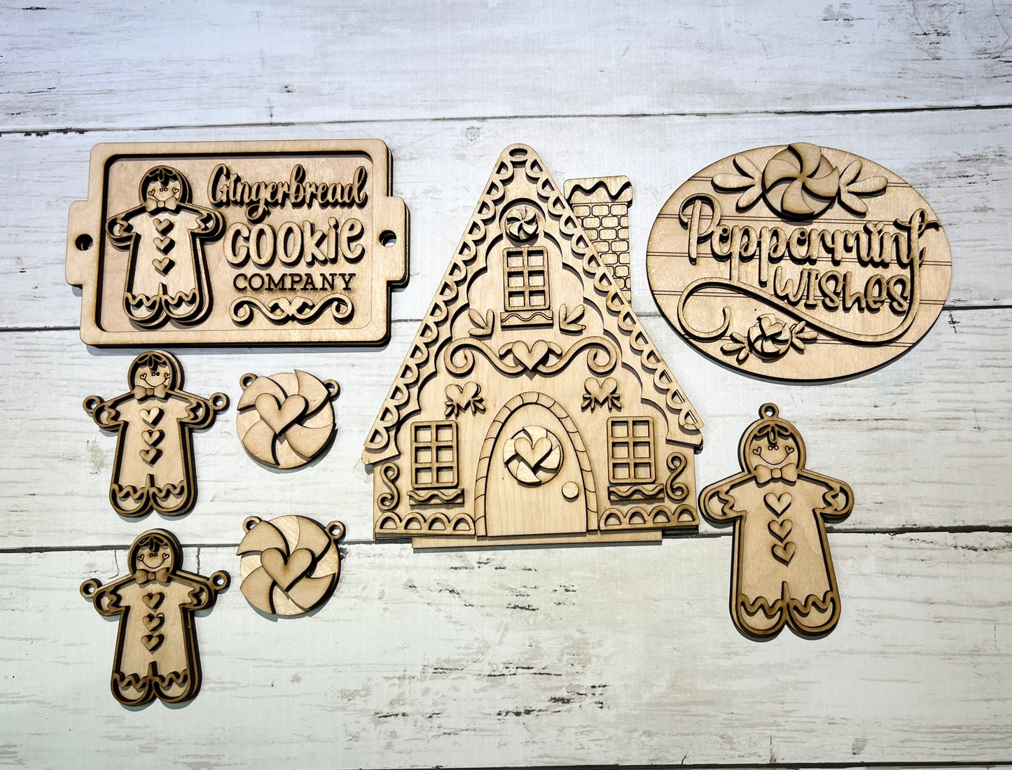 Complete Gingerbread Christmas Decor Set