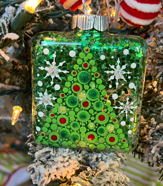 Green Christmas Tree Ornament