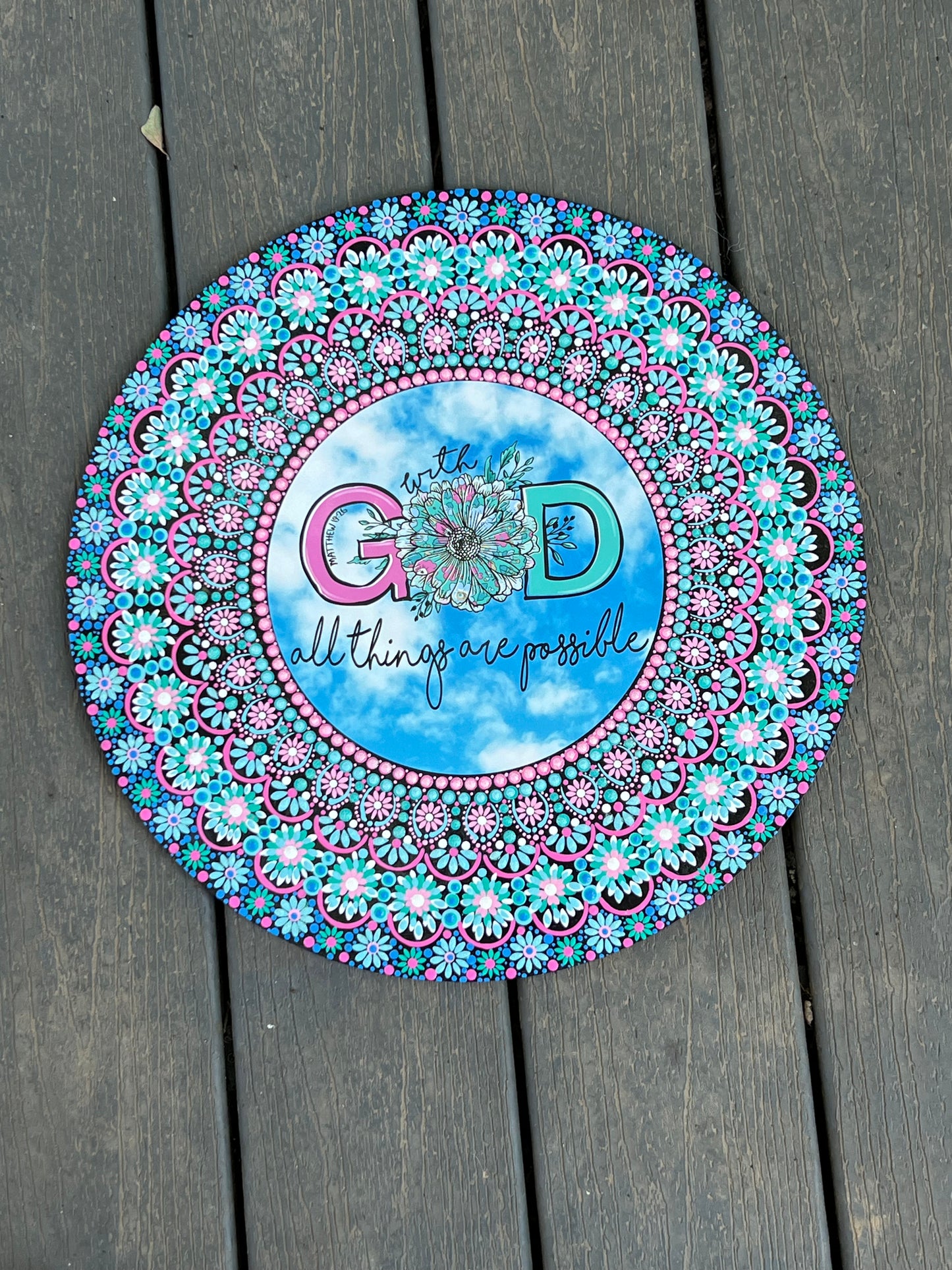 With God All Things are Possible Mandala