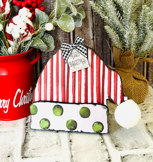 Santa Hat Shelf Sitter