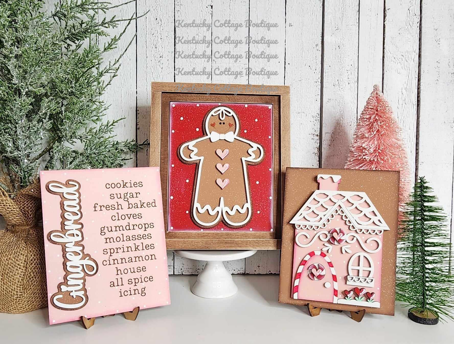 Complete Gingerbread Christmas Decor Set