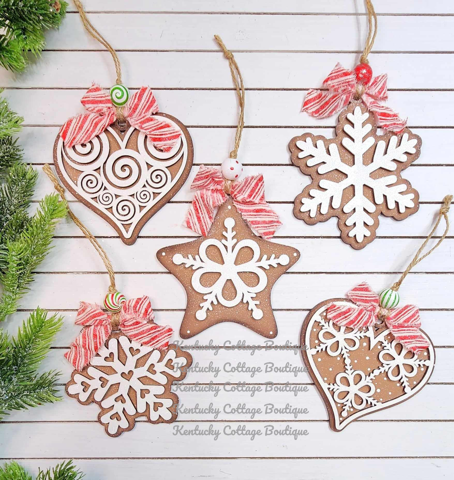 Gingerbread ornament set