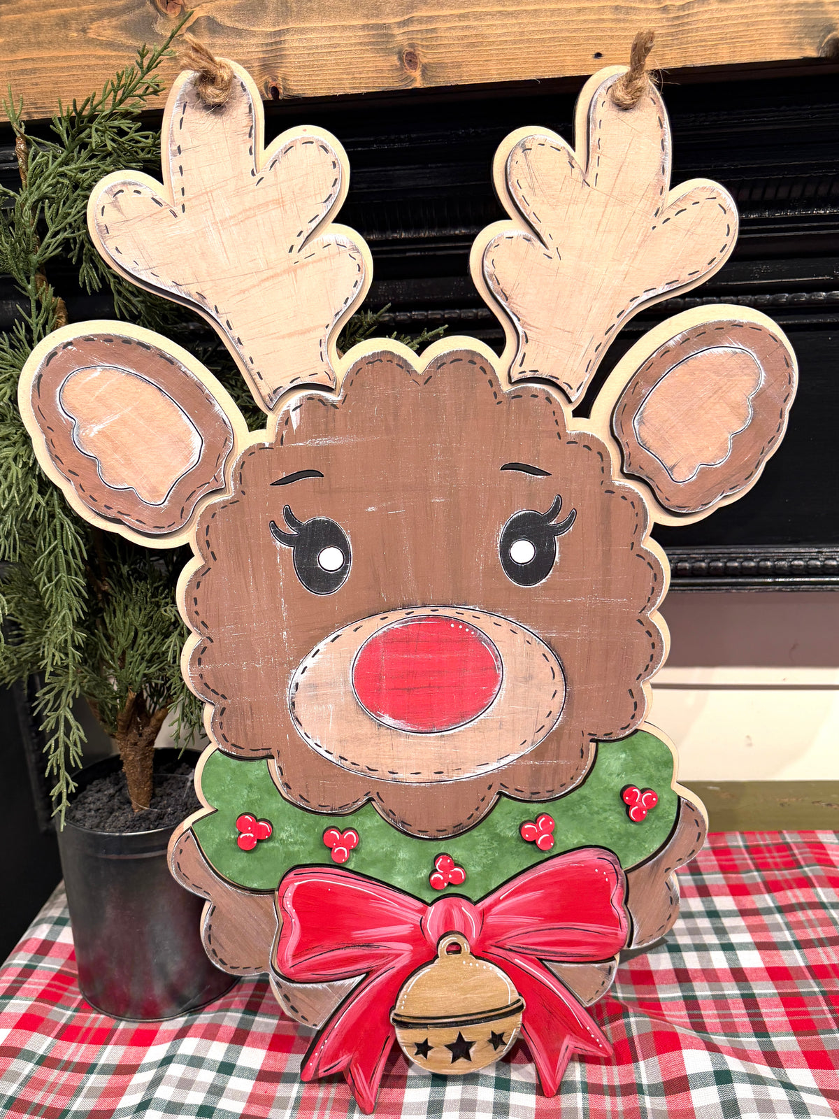 Reindeer Door Hanger