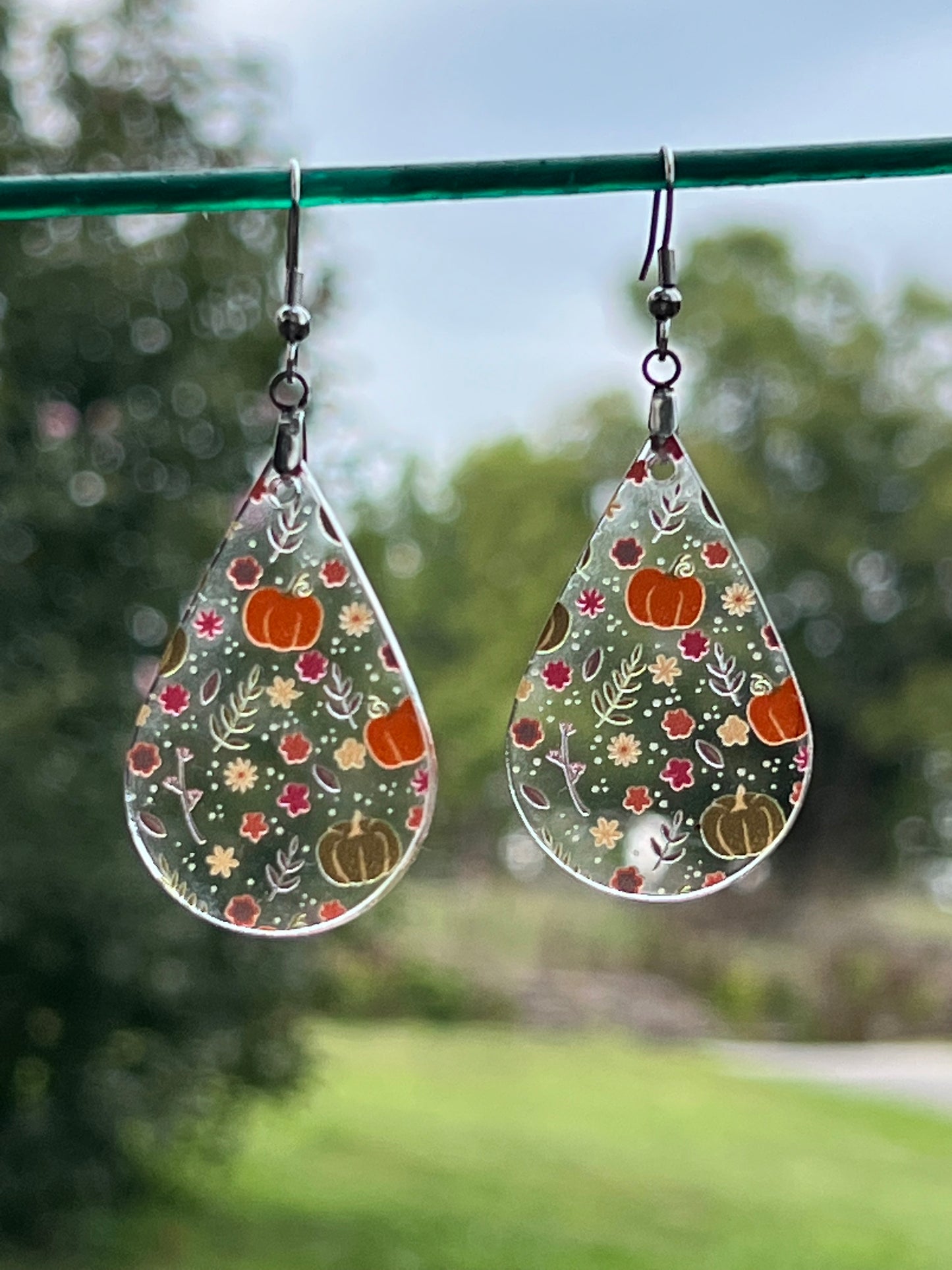 Pumpkins Acrylic Earrings