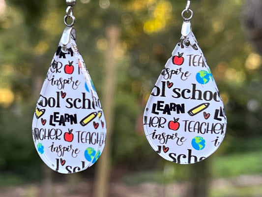 Teacher Acrylic Earrings