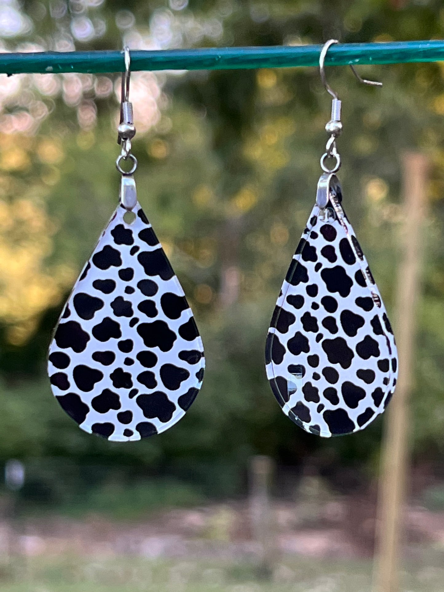 Cow Print Earrings