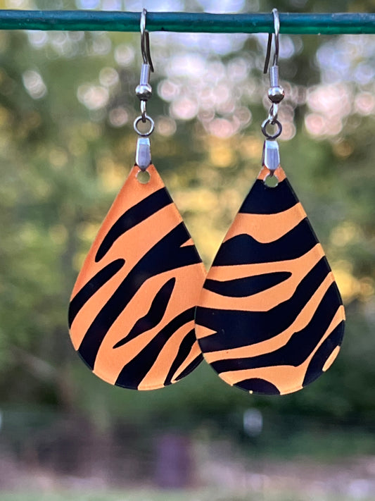 Tiger Print Earrings