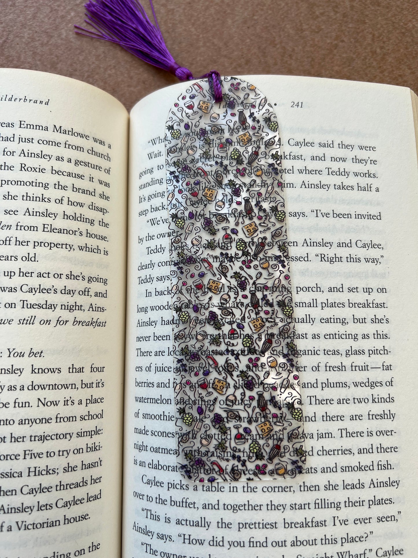 Wine and Cheese bookmark