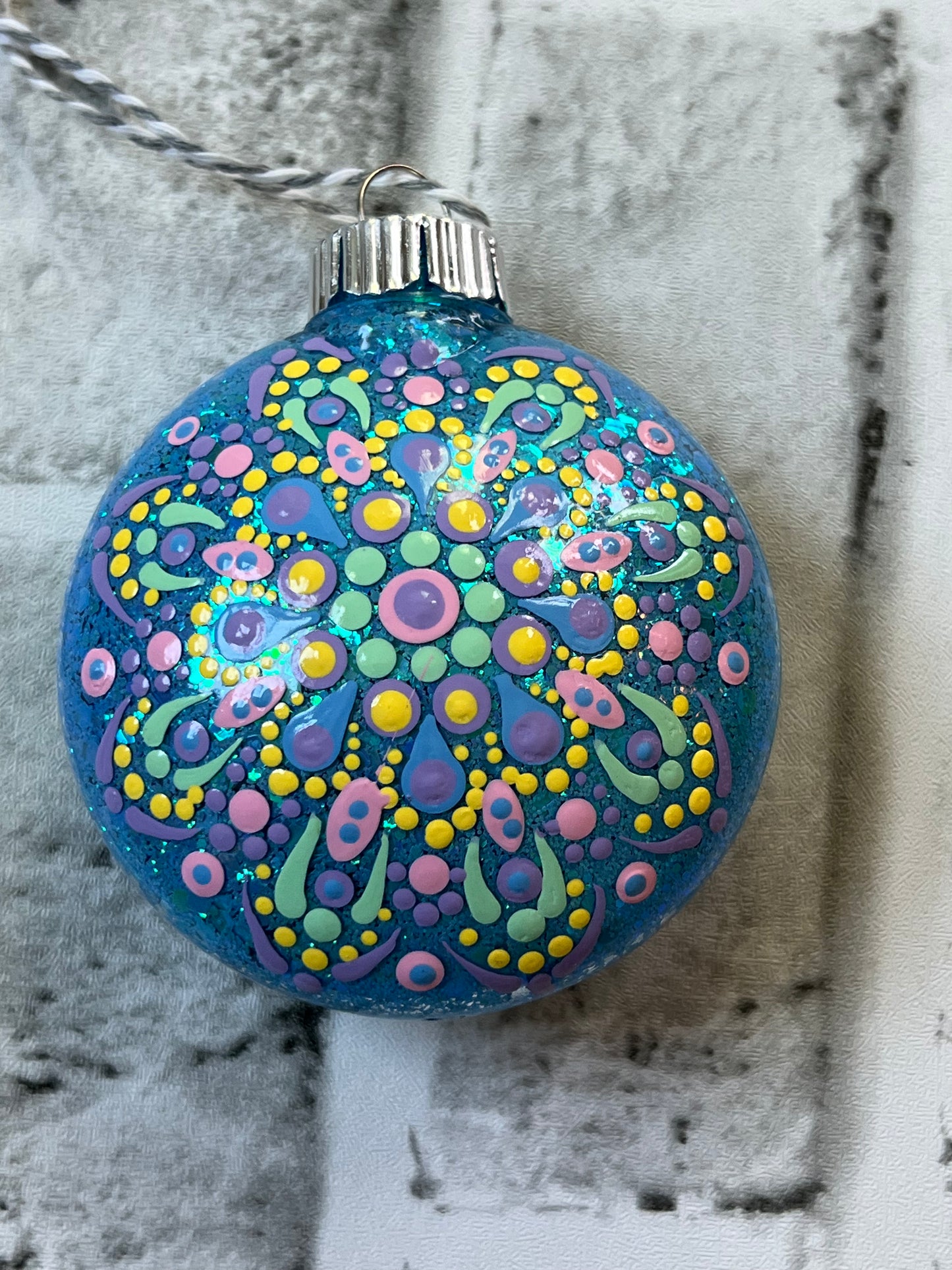 Summer vibes Glitter Tree Ornament