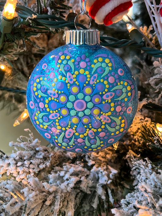 Summer vibes Glitter Tree Ornament