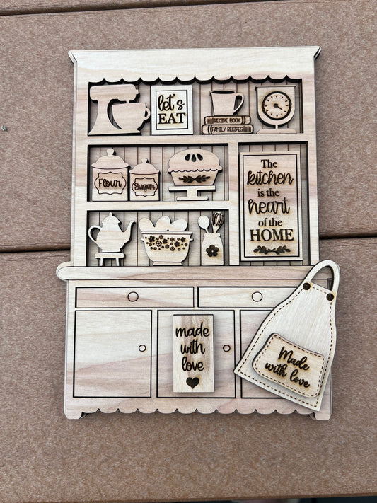 Kitchen Hutch Shelf Sitter