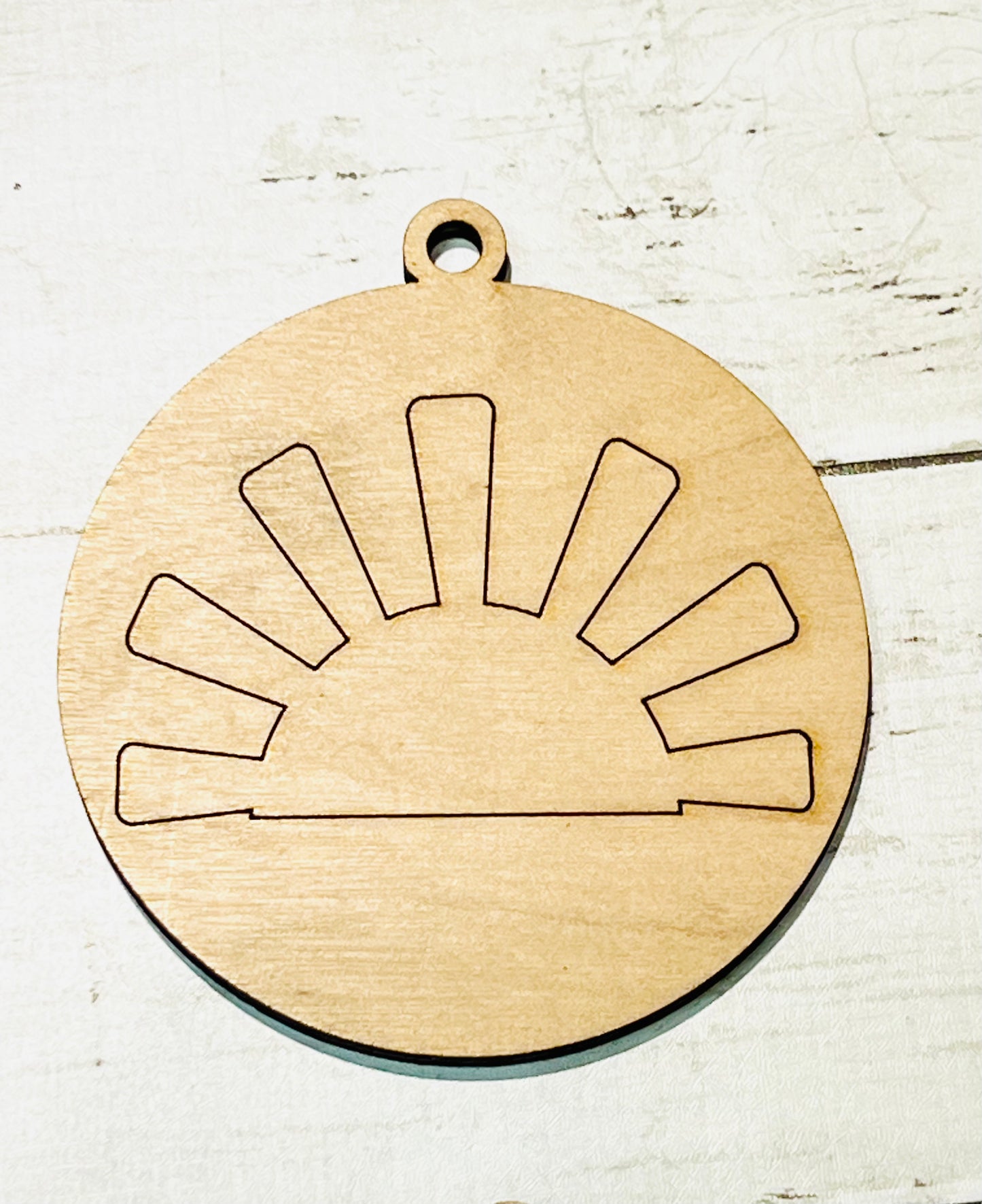 Sun Wood Ornament