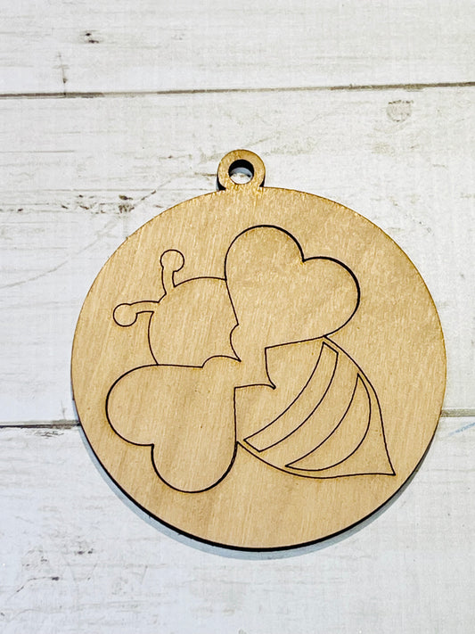 Bee Wood Ornament