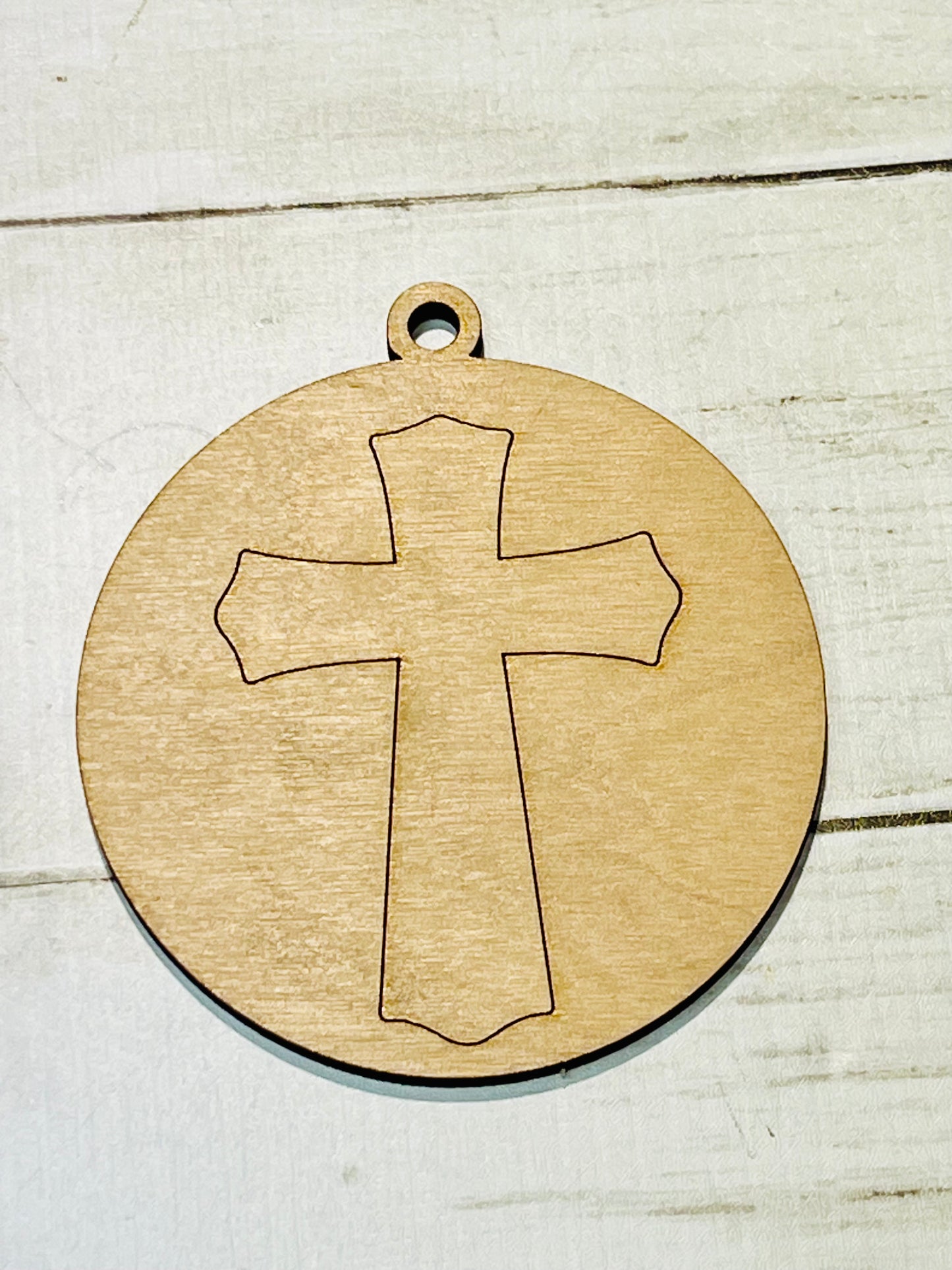 Cross Wood Ornament