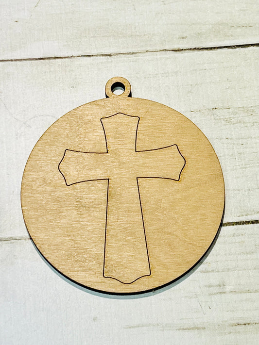 Cross Wood Ornament