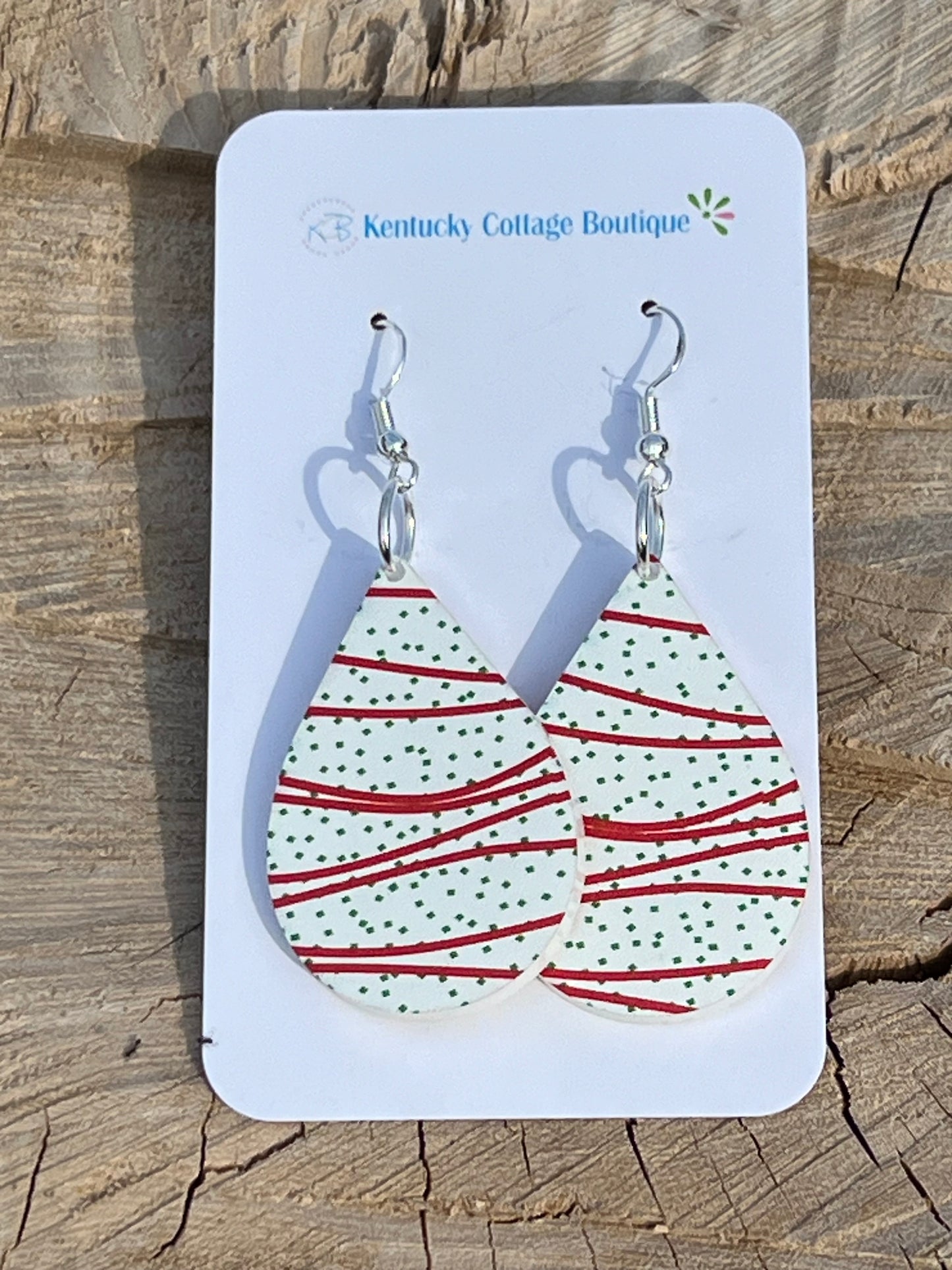 Cupcake Acrylic Earrings Teardrop