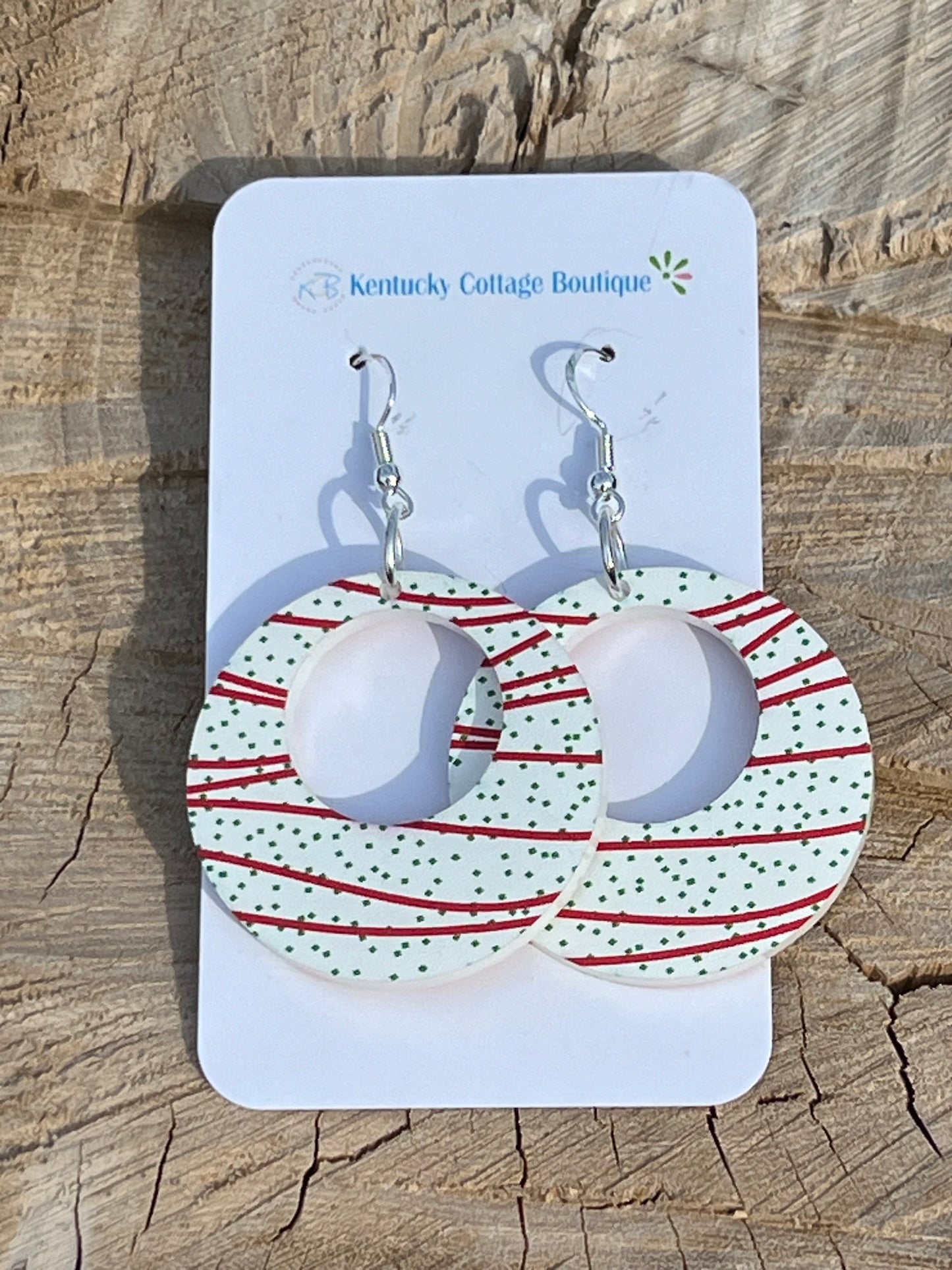 Cupcake Acrylic Earrings Round