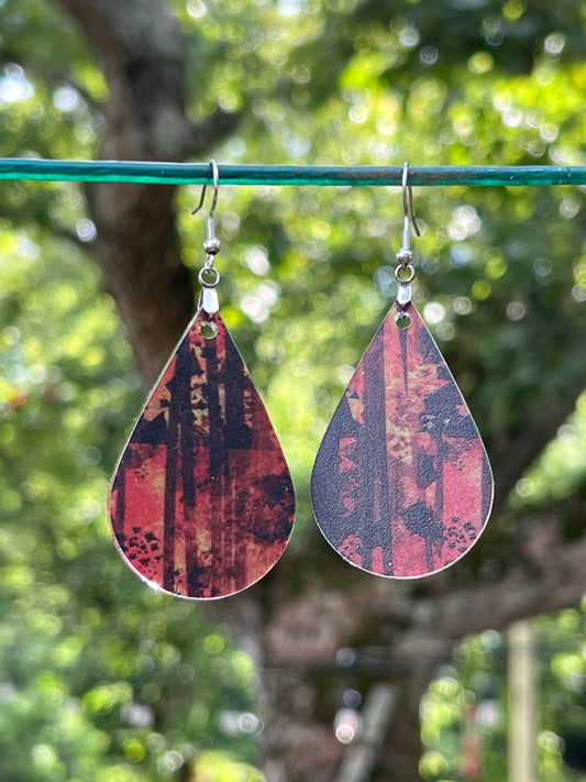 Fall Tie Die Earrings