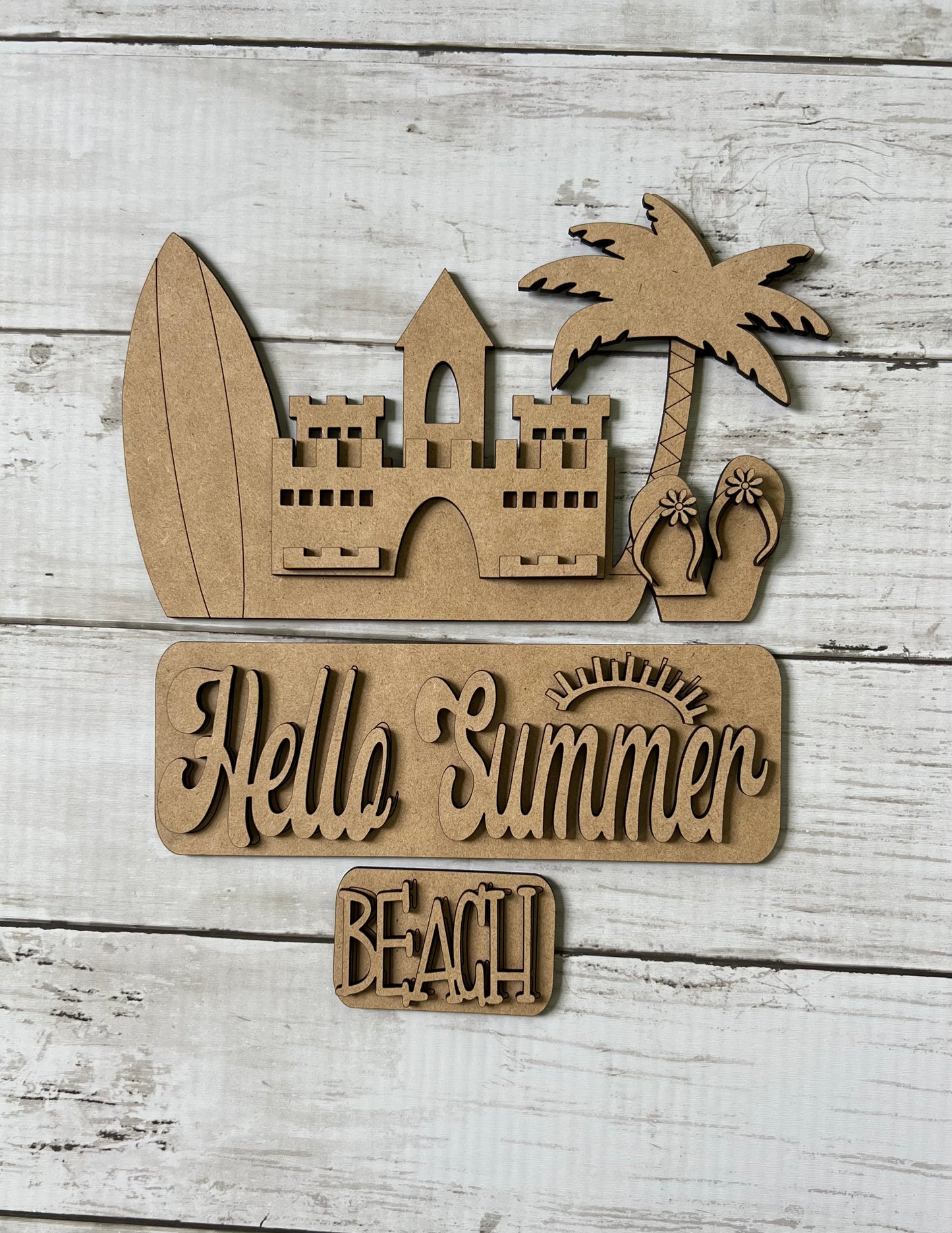 Hello Summer Beach Insert