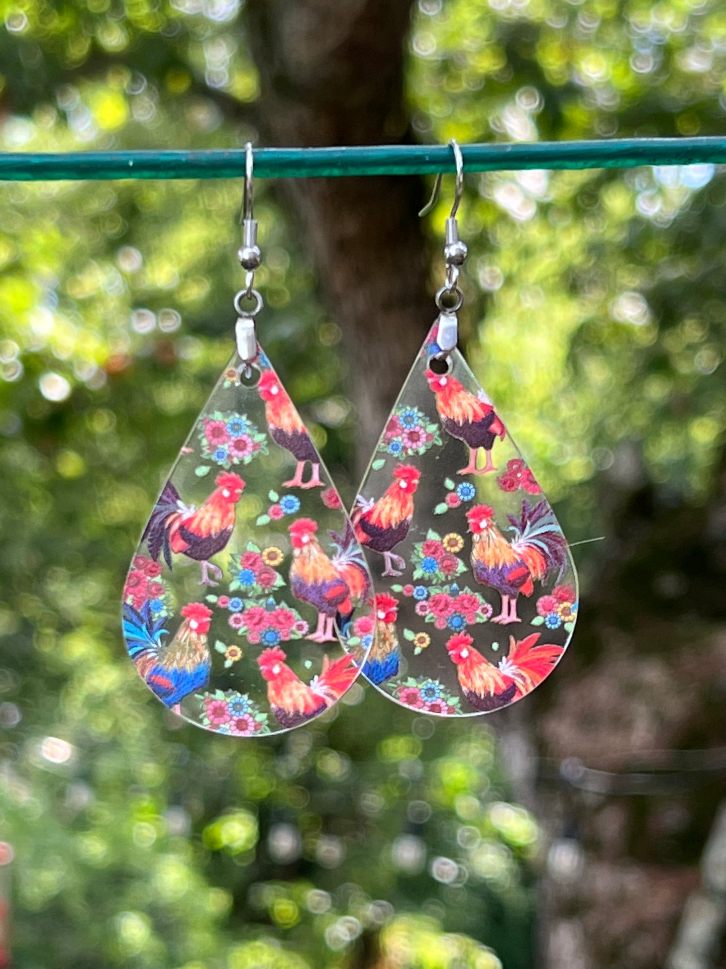 Rooster Earrings