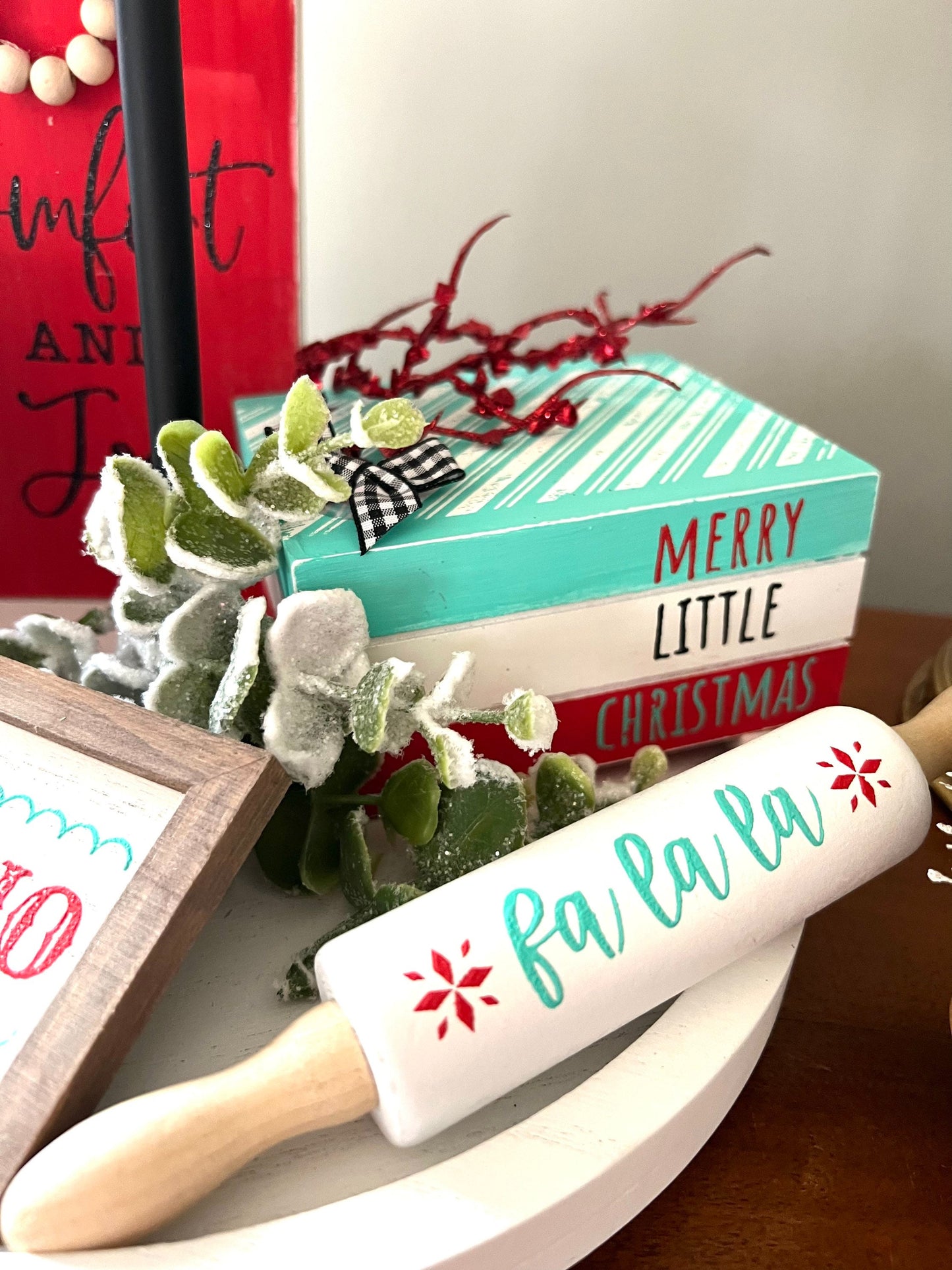 Christmas Tiered Tray decor