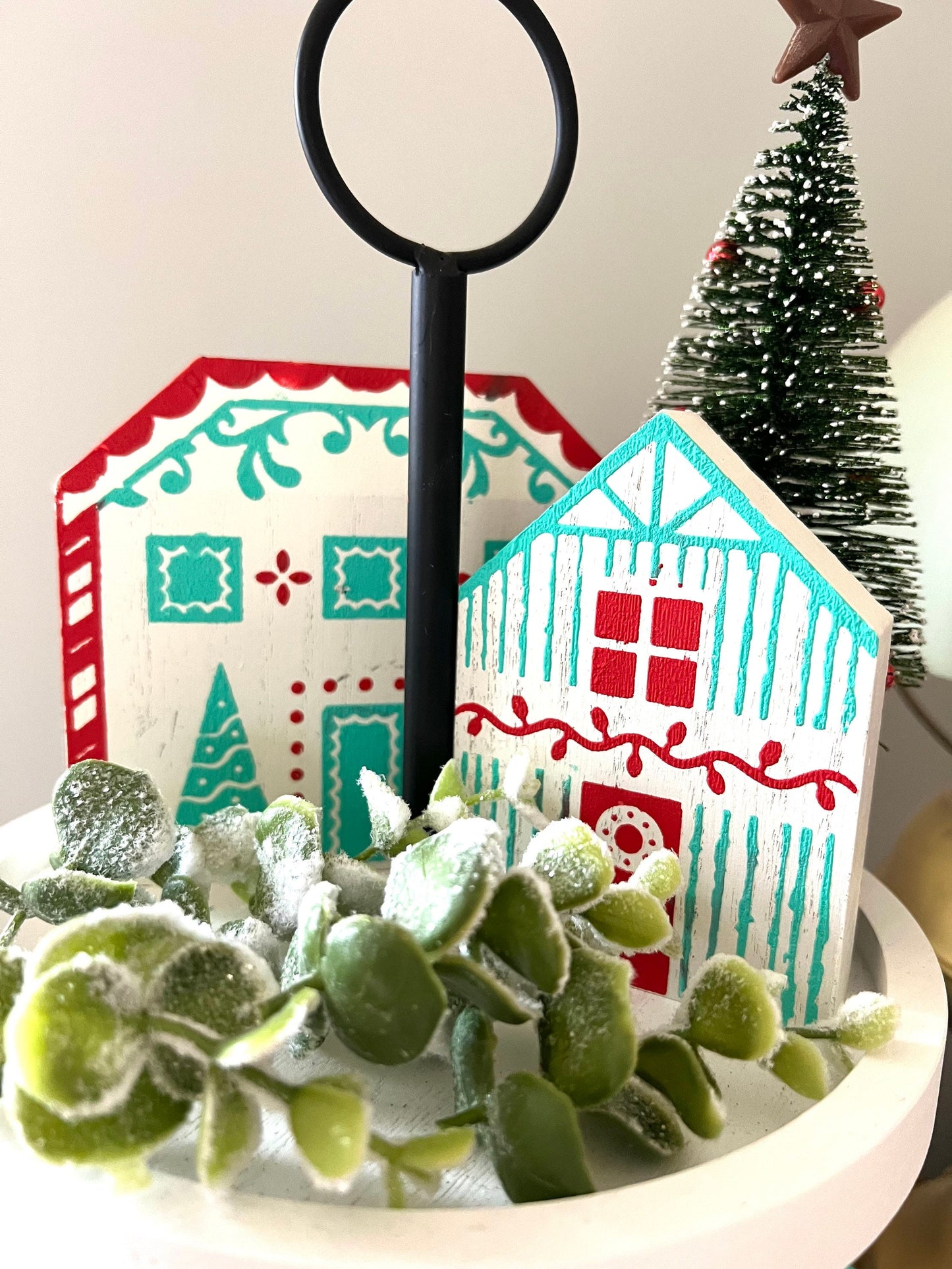 Christmas Tiered Tray decor