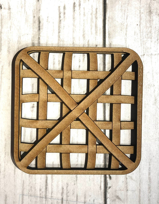 Laser Cut Tobacco baskets, DIY decor, Paint kit