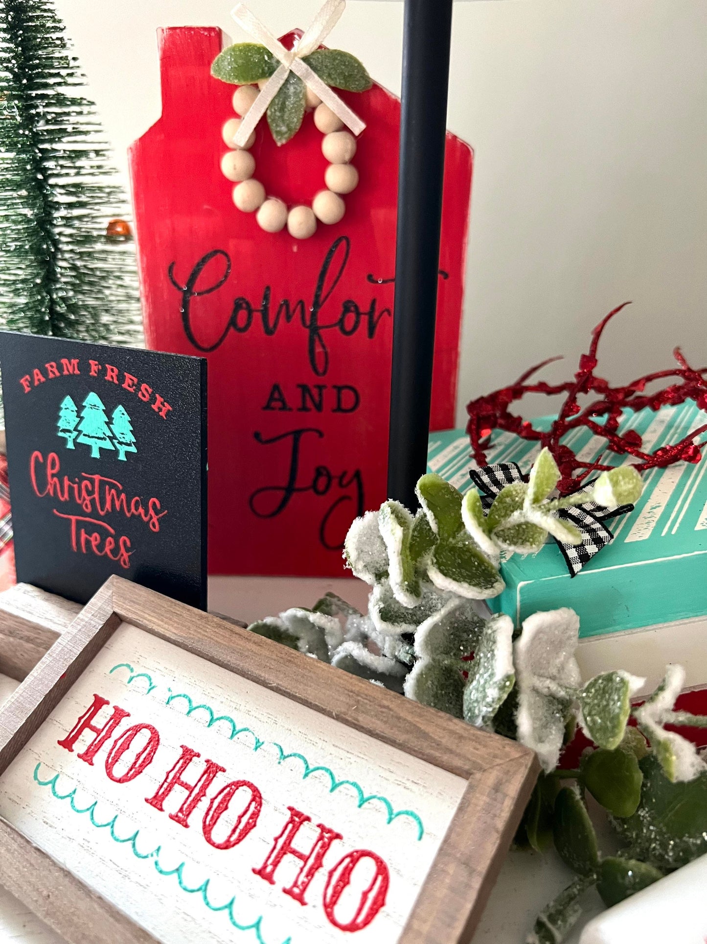 Christmas Tiered Tray decor